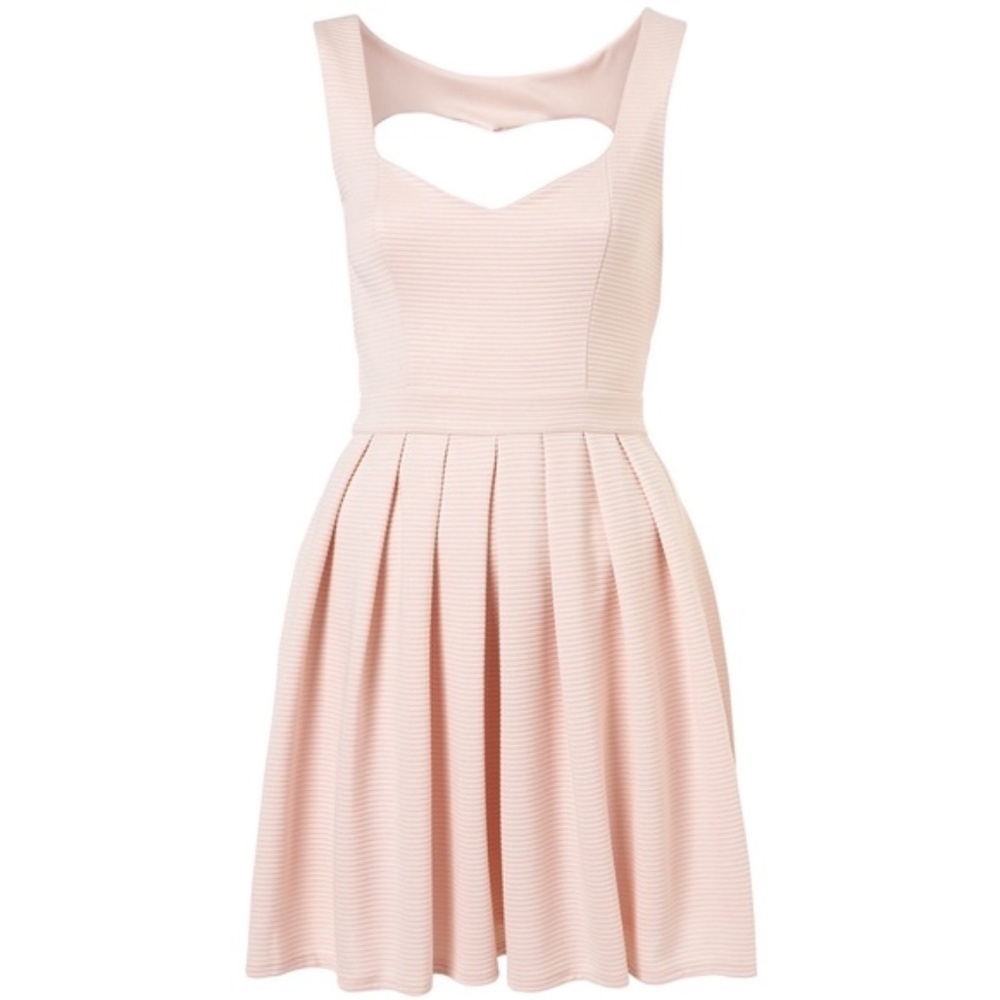 Topshop Heart Back Mini Dress